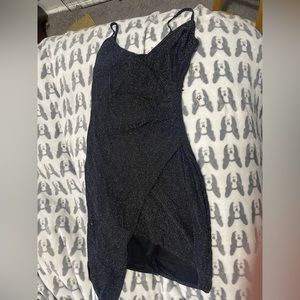 Light weight sparkly asymmetrical dress